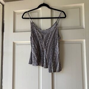 Soprano Black and White Patterned Camisole. SB2